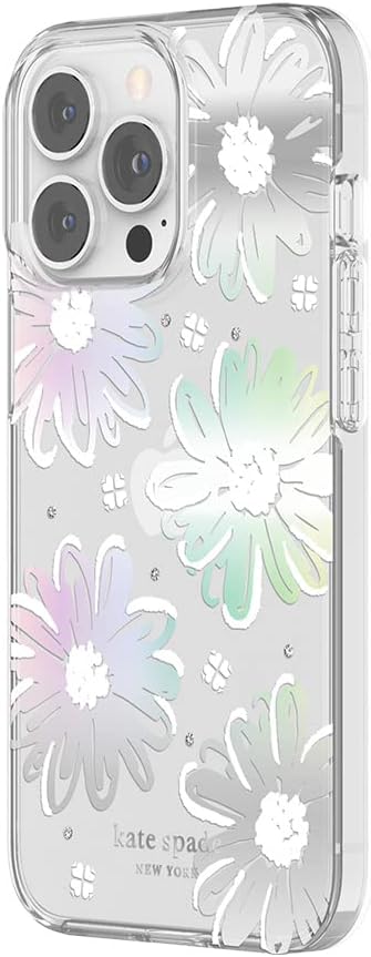 KATE SPADE PROTECTIVE HARDSHELL CASE FOR IPHONE 13 PRO - Daisy Iridescent