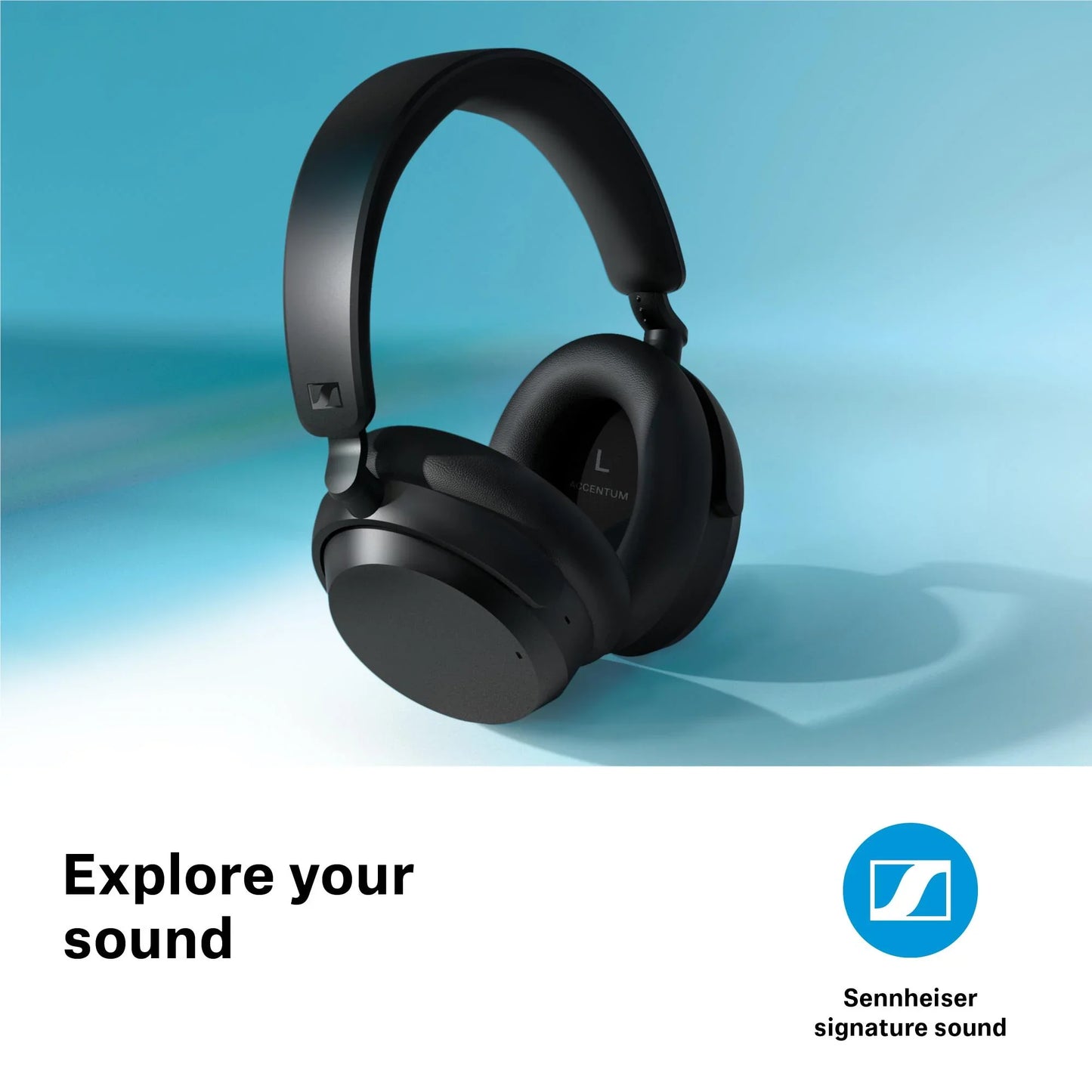 Sennheiser Accentum Wireless Noise Canceling Over-Ear Headphones - Black (Australia Stock)