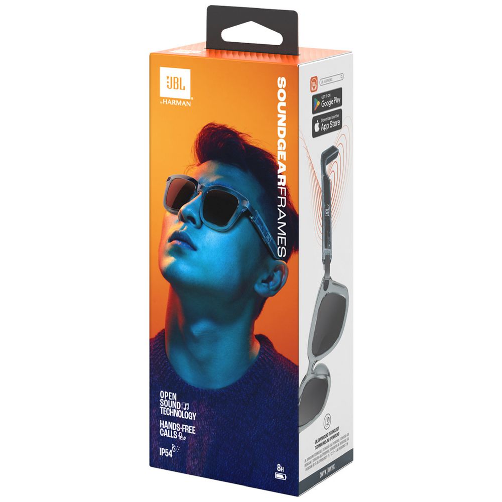 JBL Soundgear Frames Square Audio Glasses - Amber (Australia Stock)