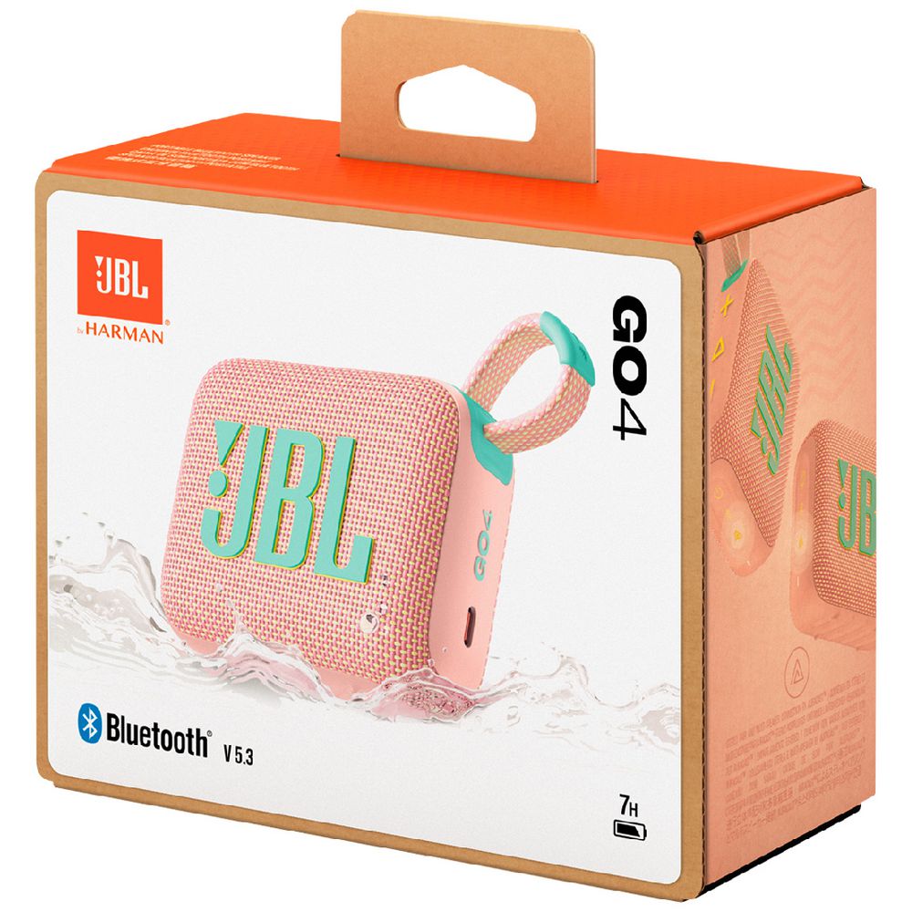 JBL Go 4 Mini Portable Bluetooth Speaker - Pink (Australia Stock)