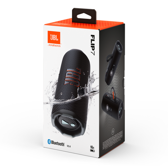 JBL Flip 7 Portable Bluetooth Speaker - Black (Australia Stock)