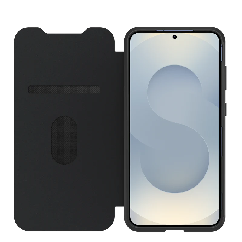 OtterBox React Folio Case - Samsung S25 Plus - Black Crystal