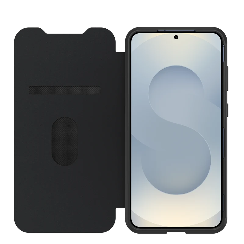 OtterBox React Folio Case - Samsung S25 Plus - Black Crystal