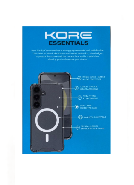 Kore Clarity MagSafe Case for Samsung Galaxy S25 Plus - Clear