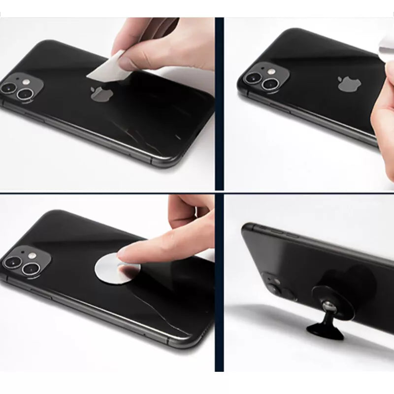 ZHUSE - Magnetic Back Plate + Sticker Pack - Universal Mobile Phones (6pcs/pack)