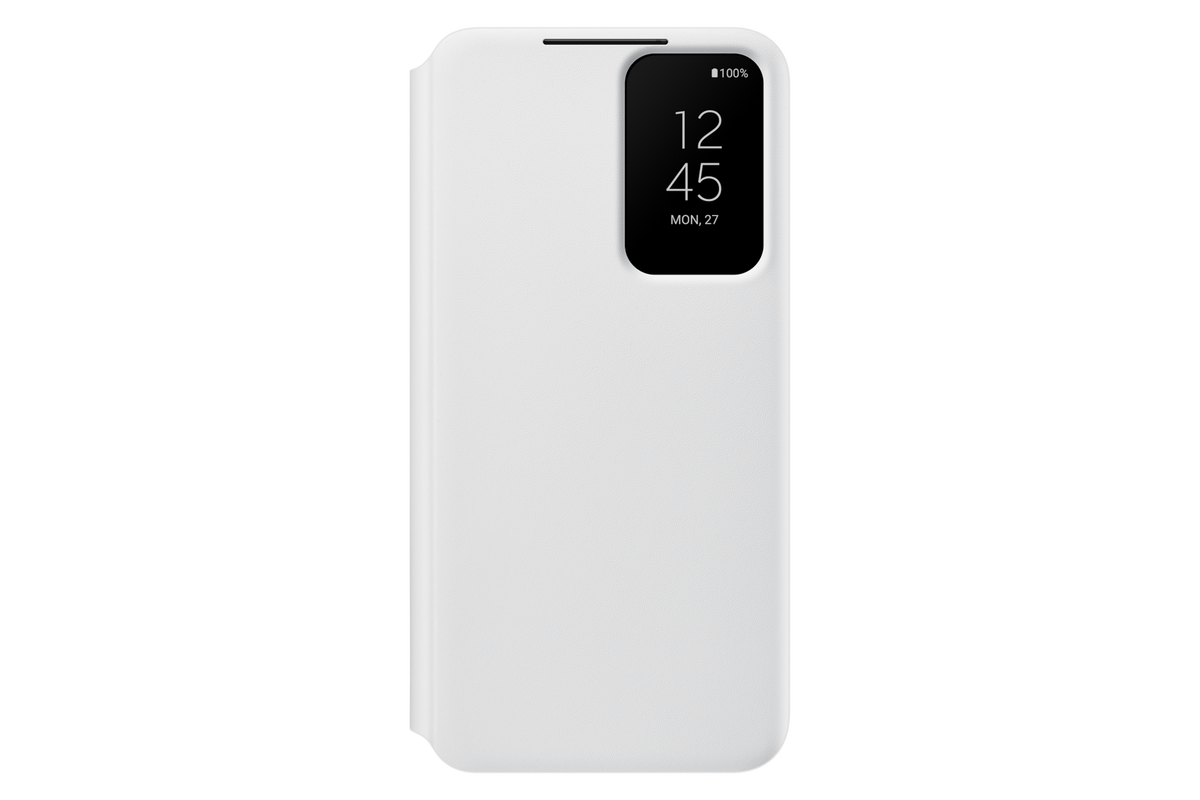 Original Samsung S22 Smart Clear View Cover - White