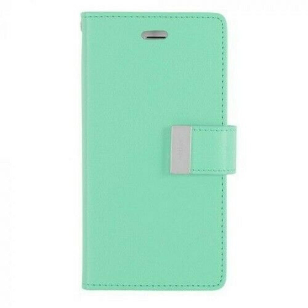 goospery-rich-diary-book-case-iphone-13-pro-6-1-mint-front
