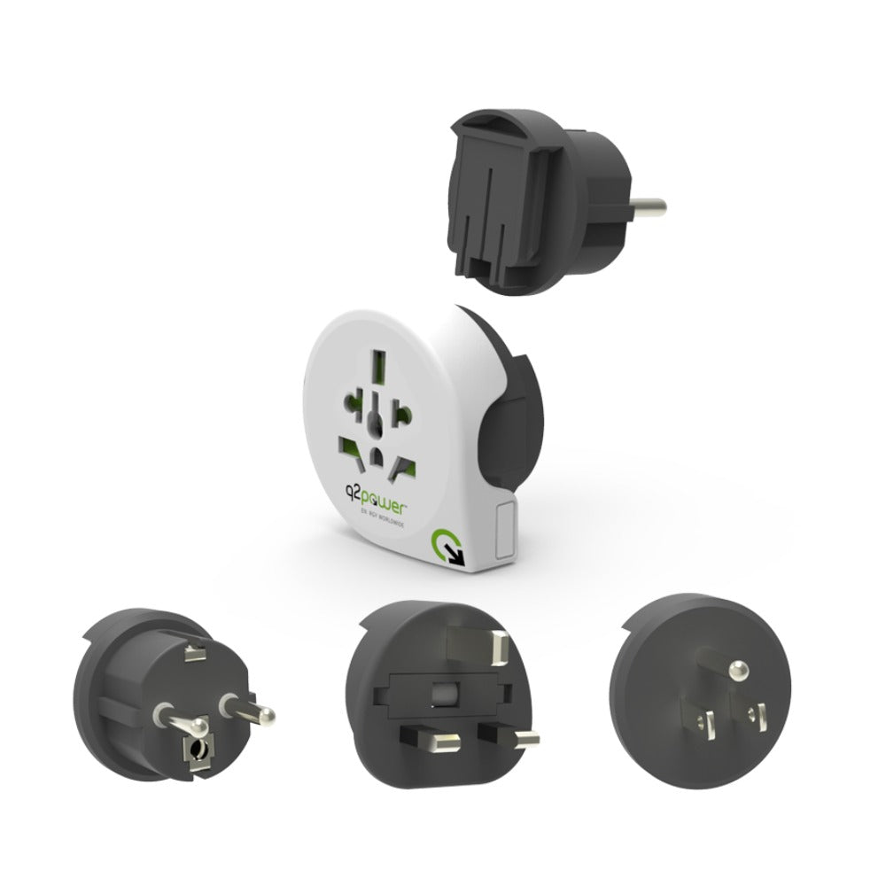 Q2 POWER WORLD TO AUSTRALIA TRAVEL ADAPTER & USB CHARGER