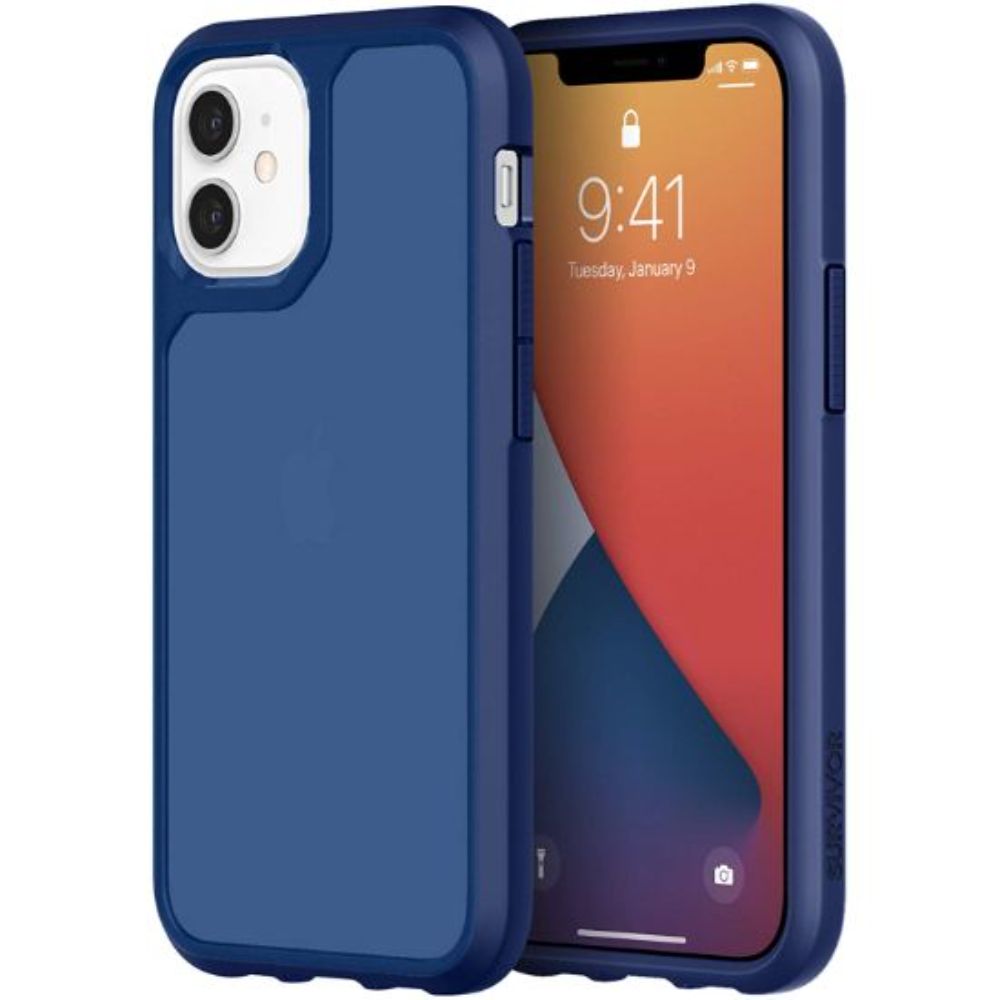 Griffin Survivor STRONG Case - iPhone 12 Mini 5.4' - NAVY