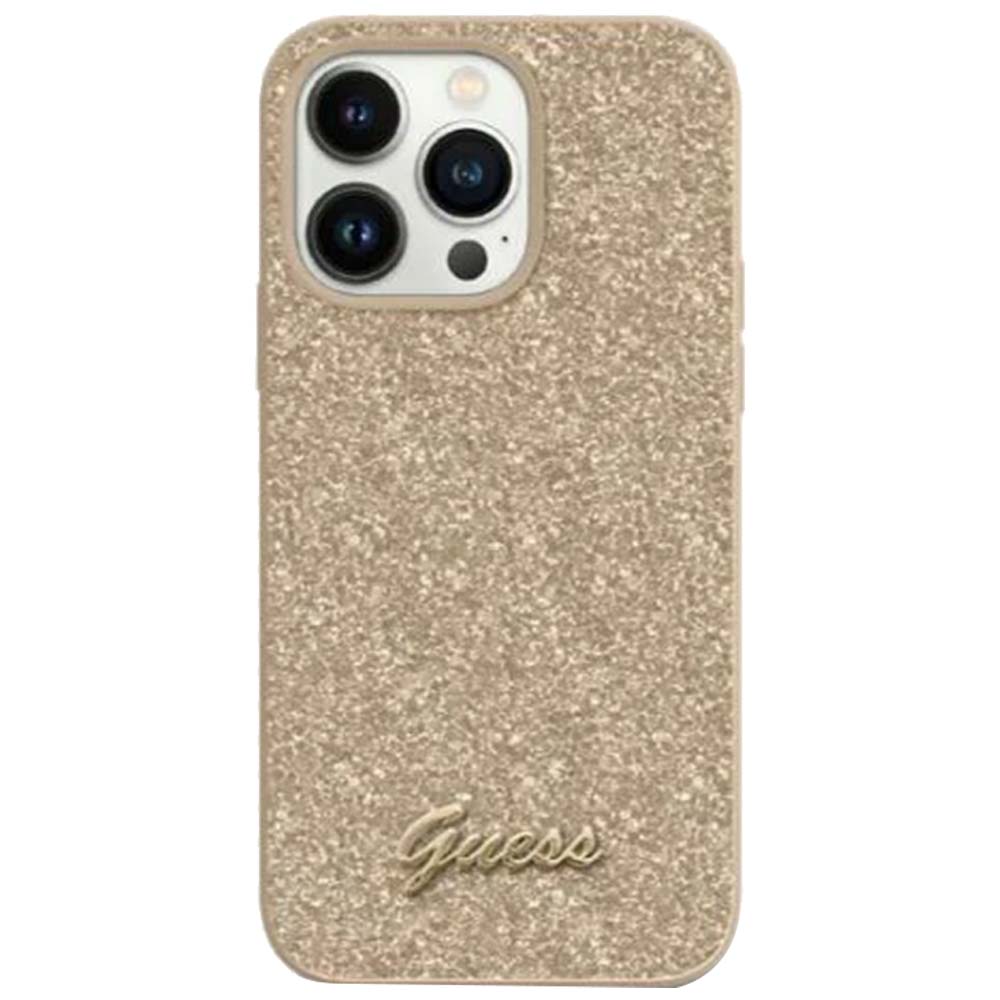 Guess Glitter Flakes Case - iPhone 14 Pro 6.1' - Gold