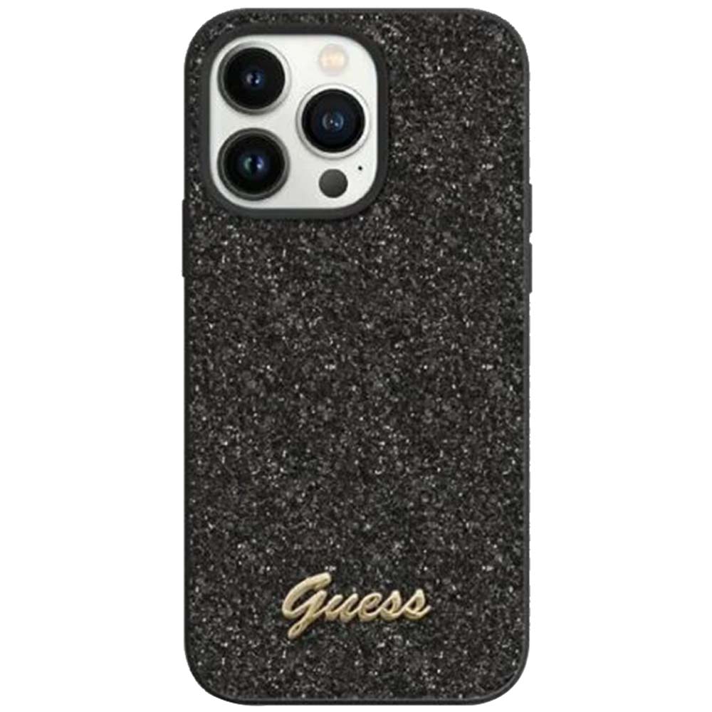 Guess Glitter Flakes Case - iPhone 14 Pro 6.1' - Black