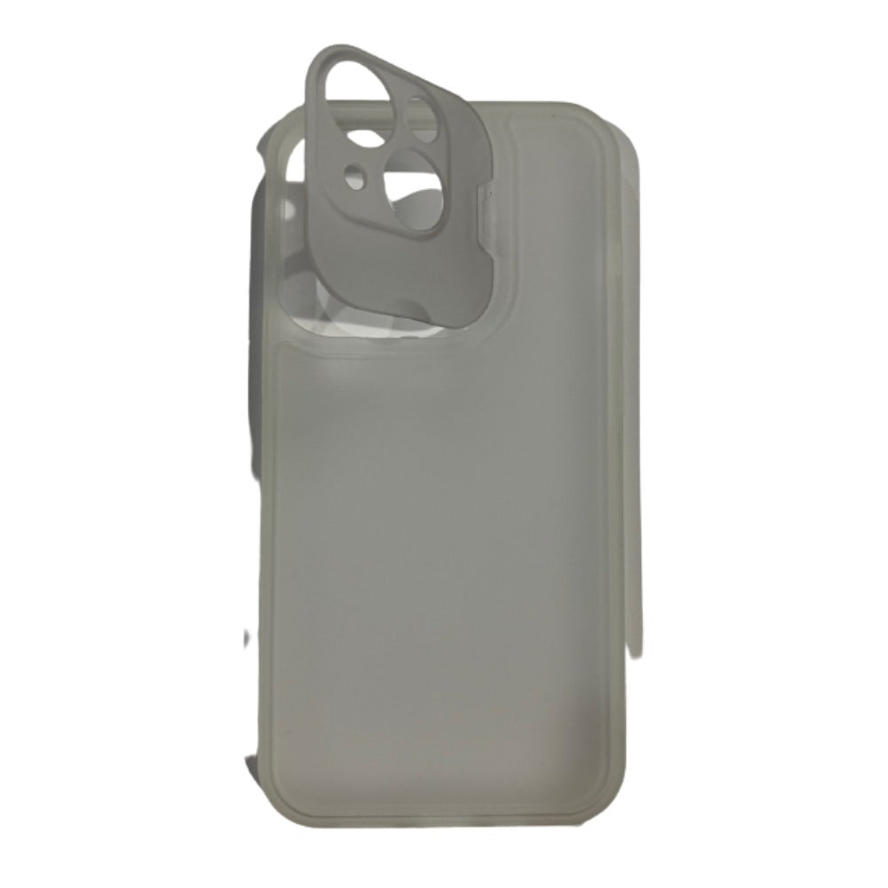 HARD CASE w/ CAMERA PROTECTOR for iPHONE 13 (6.1') - WHITE
