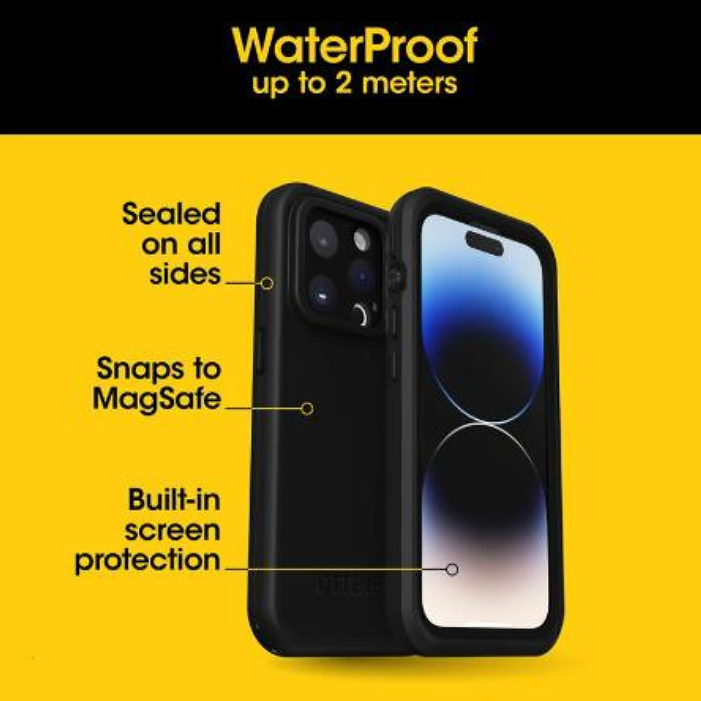 OtterBox FRE Series Magsafe Case - iPhone 15 Pro Max 6.7" (Black)