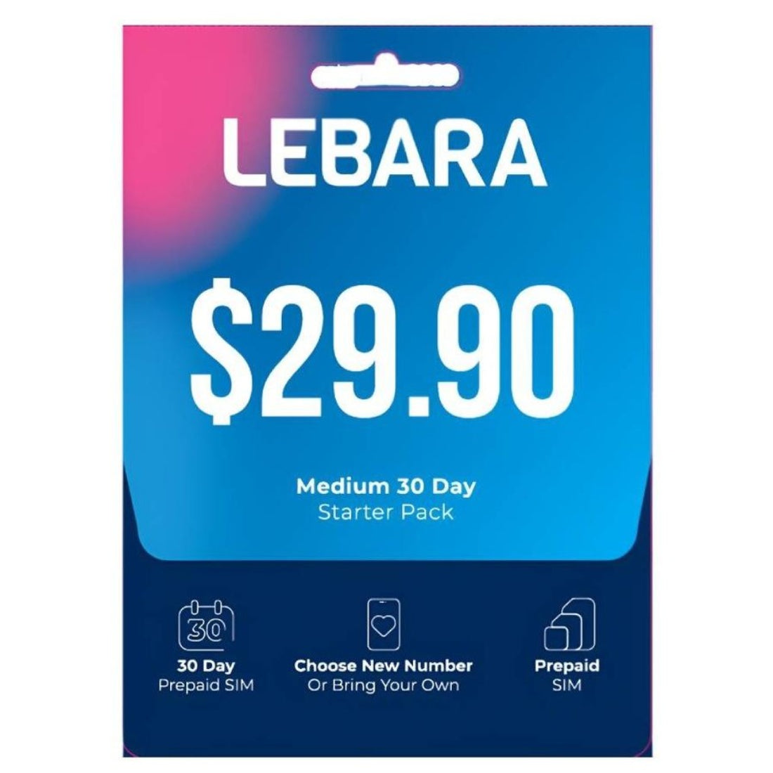 Lebara $29.90 Starter Kit ( 3 in 1 sim )