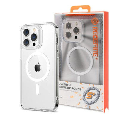 Arcylic TPU Hybrid Transparent case w/ Magnetic Ring for iPhone 14 Plus / iPhone 15 Plus - Clear