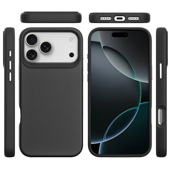 Rhinos Rugged Shockproof Case with Magnetic Ring for iPhone 17 Pro Max - Silver