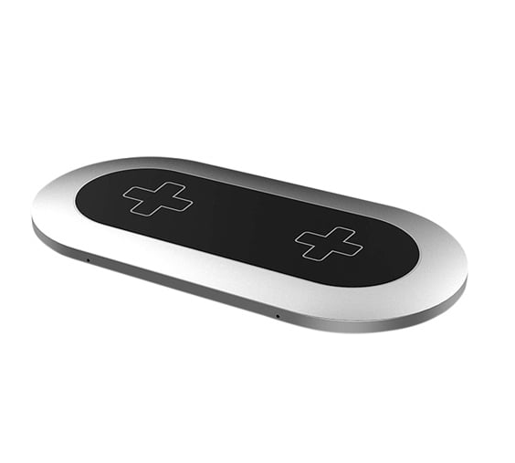Refurbished - SPROUT Qi Compatible Dual Wireless Charging Pad - Silver