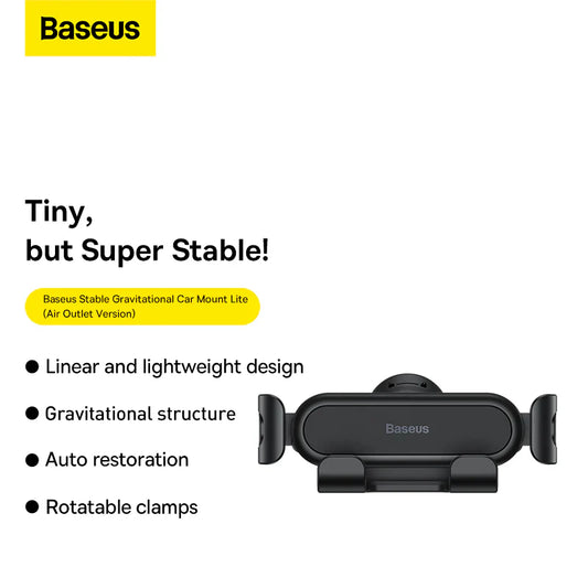 BASEUS Stable Gravitational Car Mount Lite (Black)