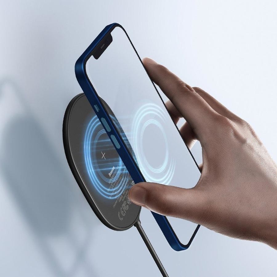 BASEUS Light Magnetic Wireless Qi Charger 15w (Blue)