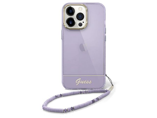 Guess Double Layer Case w/ Strap - iPhone 14 Pro 6.1' - Purple
