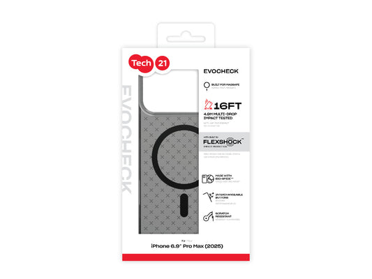 Tech21 Evo Check (MagSafe) Case for iPhone 17 Pro - Smokey / Black