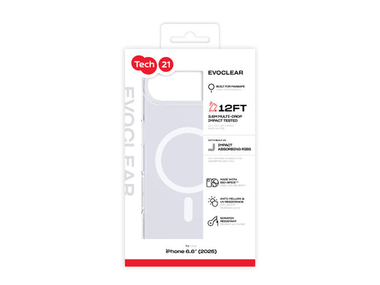 Tech21 EvoClear (MagSafe) for iPhone 17 Air 2025  - Clear