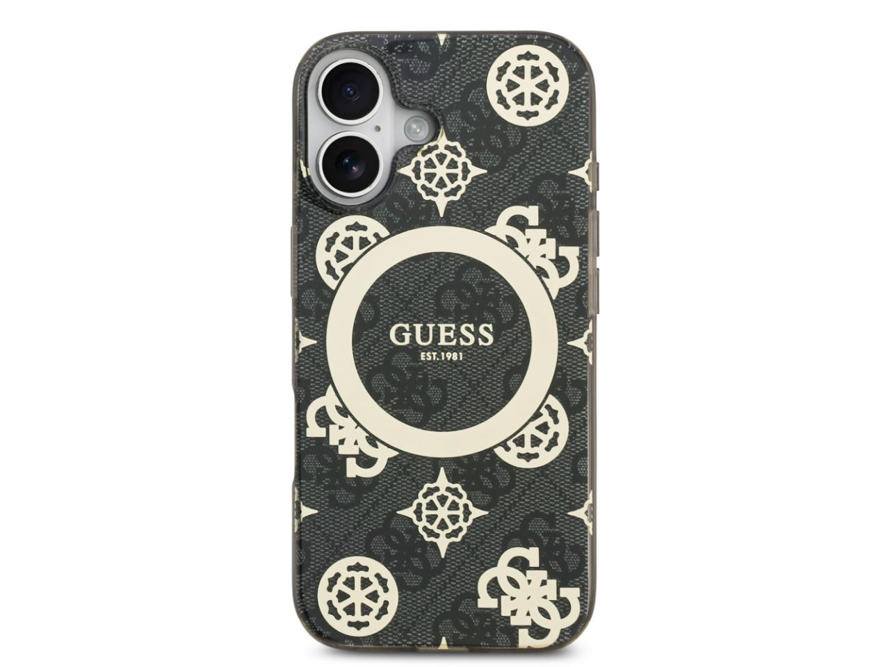 Guess 4G Peony Edition (MS) for iPhone 17 - Black / Gold