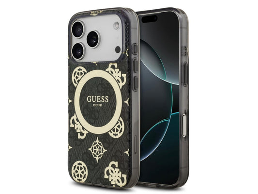 Guess 4G Peony Edition (MS) for iPhone 17 Pro Max - Black / Gold