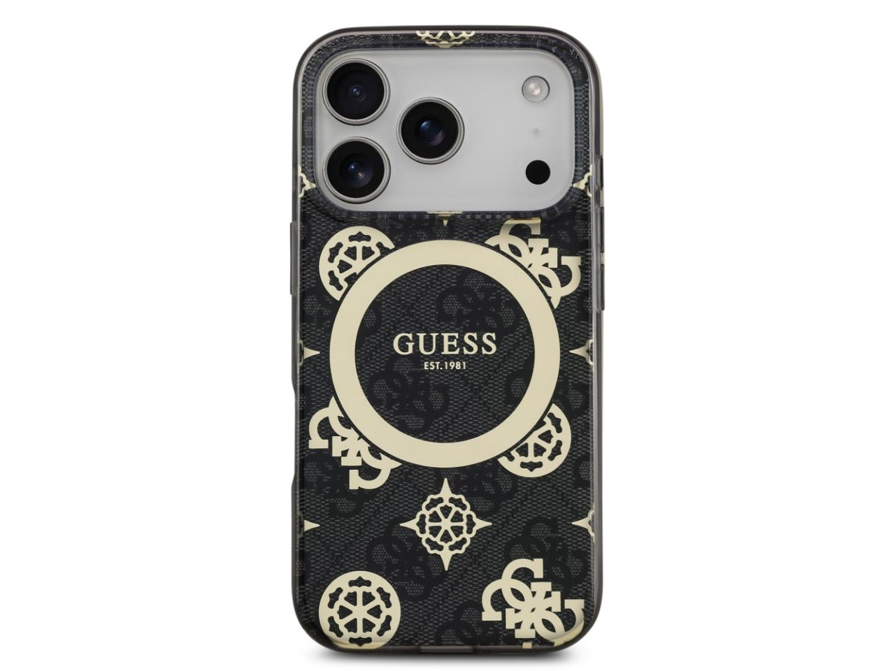 Guess 4G Peony Edition (MS) for iPhone 17 Pro Max - Black / Gold