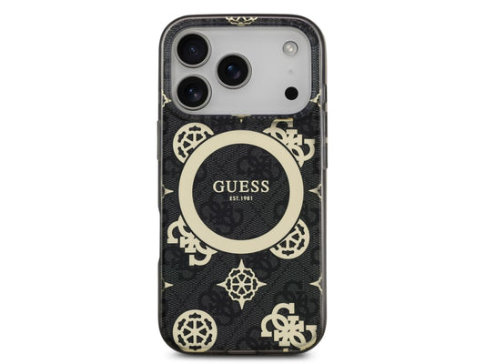 Guess 4G Peony Edition (MS) for iPhone 17 Pro Max - Black / Gold