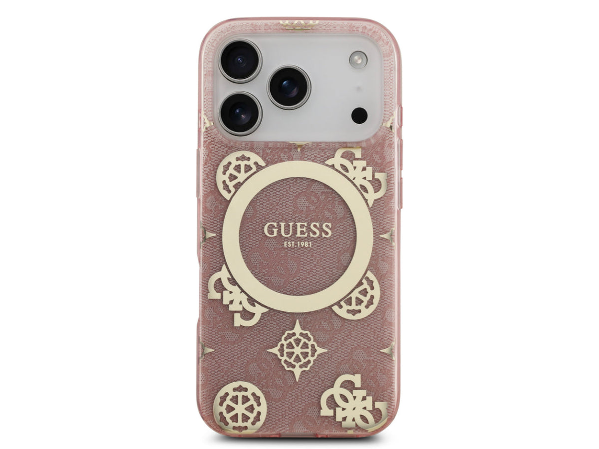 Guess 4G Peony Edition (MS) for iPhone 17 Pro - Pink / Gold