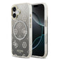 Guess Peony Gradient Glitter (MS) for iPhone 17 - Grey