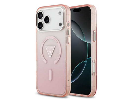Guess Gradient with Logo (MS) for iPhone 17 Pro Max - Pink