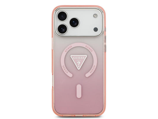 Guess Gradient with Logo (MS) for iPhone 17 Pro Max - Pink