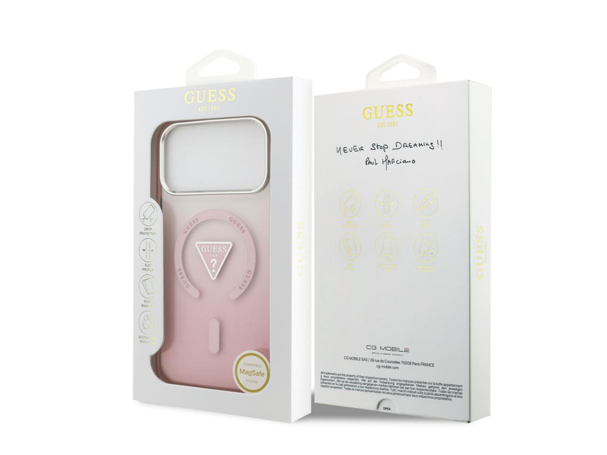 Guess Gradient with Logo (MS) for iPhone 17 Pro - Pink