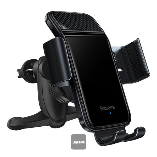 BASEUS Smart Solar Power Electric Wireless Phone Mount Holder (4.7" to 6.7")