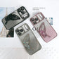 Glitter Butterfly Sandy Case for Apple iPhone 17 Pro Max - Black