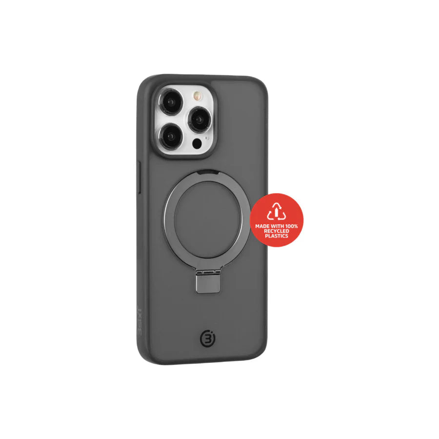 3SIXT - Neo Stand Case w/ MagSafe - iPhone 15 Pro - BLACK