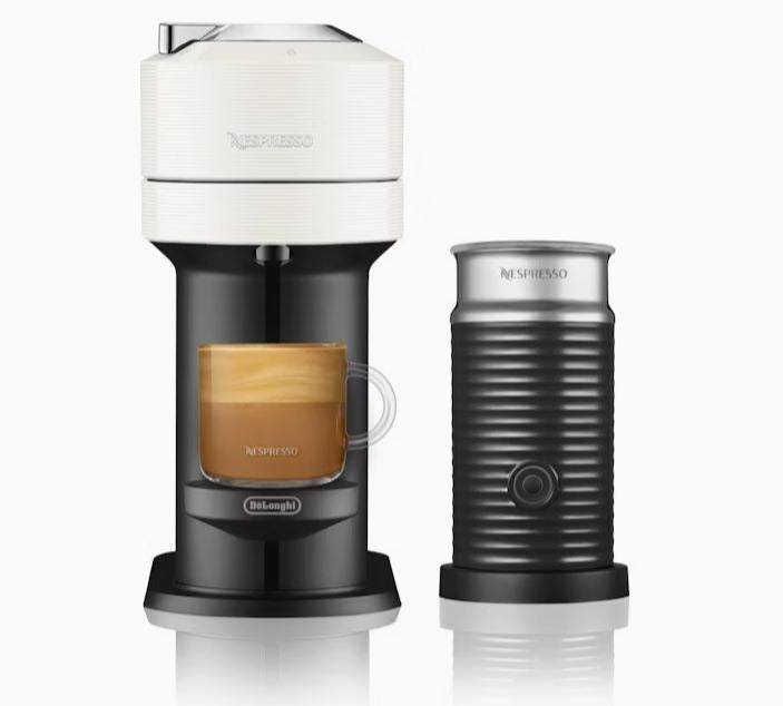 Breville Nespresso Vertuo Next Bundle Capsule Coffee Machine - White