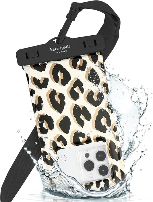 KATE SPADE - Waterproof Floating Pouch - City Leopard