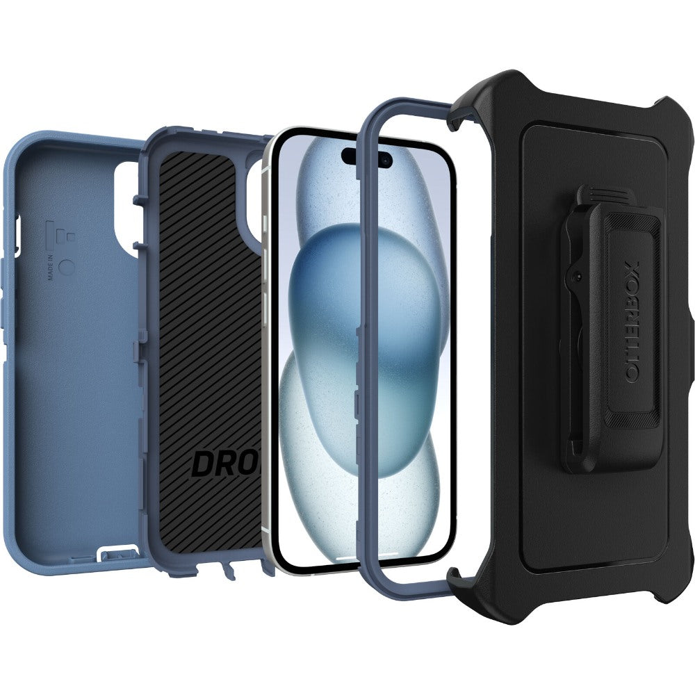 OtterBox Defender Case for iPhone 15 Plus 6.7" - Blue (Clearance)