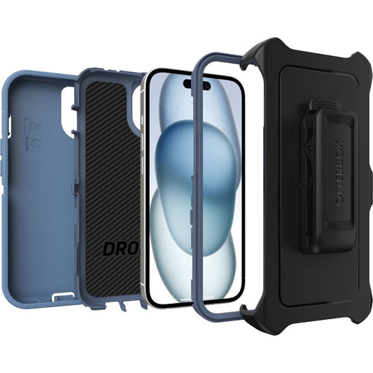 OtterBox Defender Case for iPhone 15 Plus 6.7" - Blue (Clearance)