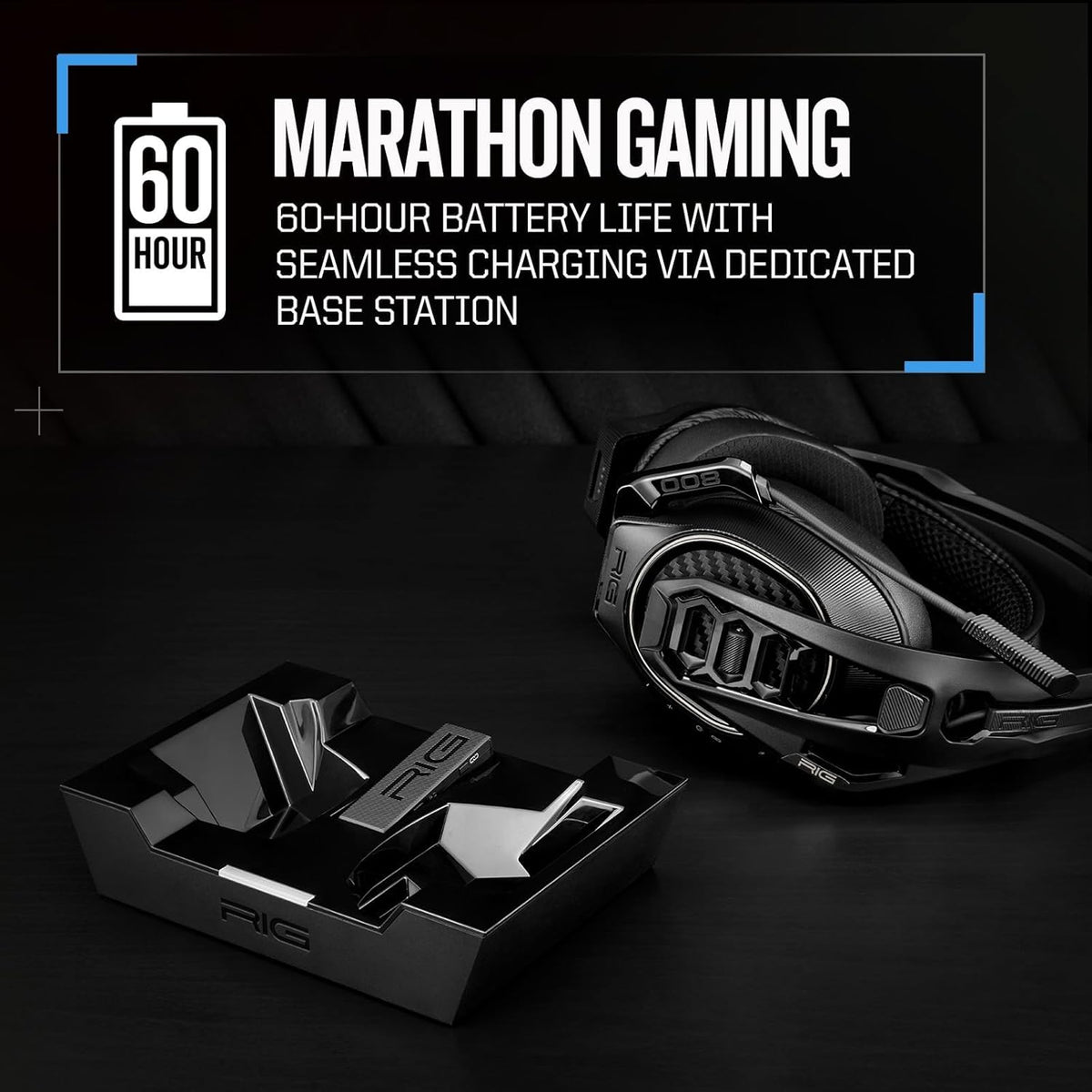 Rig 800 Pro HS Wireless Headset & Multi-Function Base Station for PlayStation 5 / PlayStation 4 & PCs - 24 hours of battery in a single charge