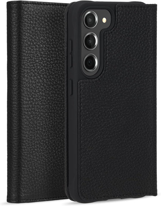 CASE MATE WALLET FOLIO Leather Case - Samsung Galaxy S23 - Black
