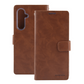 Bluemoon TPU Book Case - Samsung Galaxy S23 FE - Brown