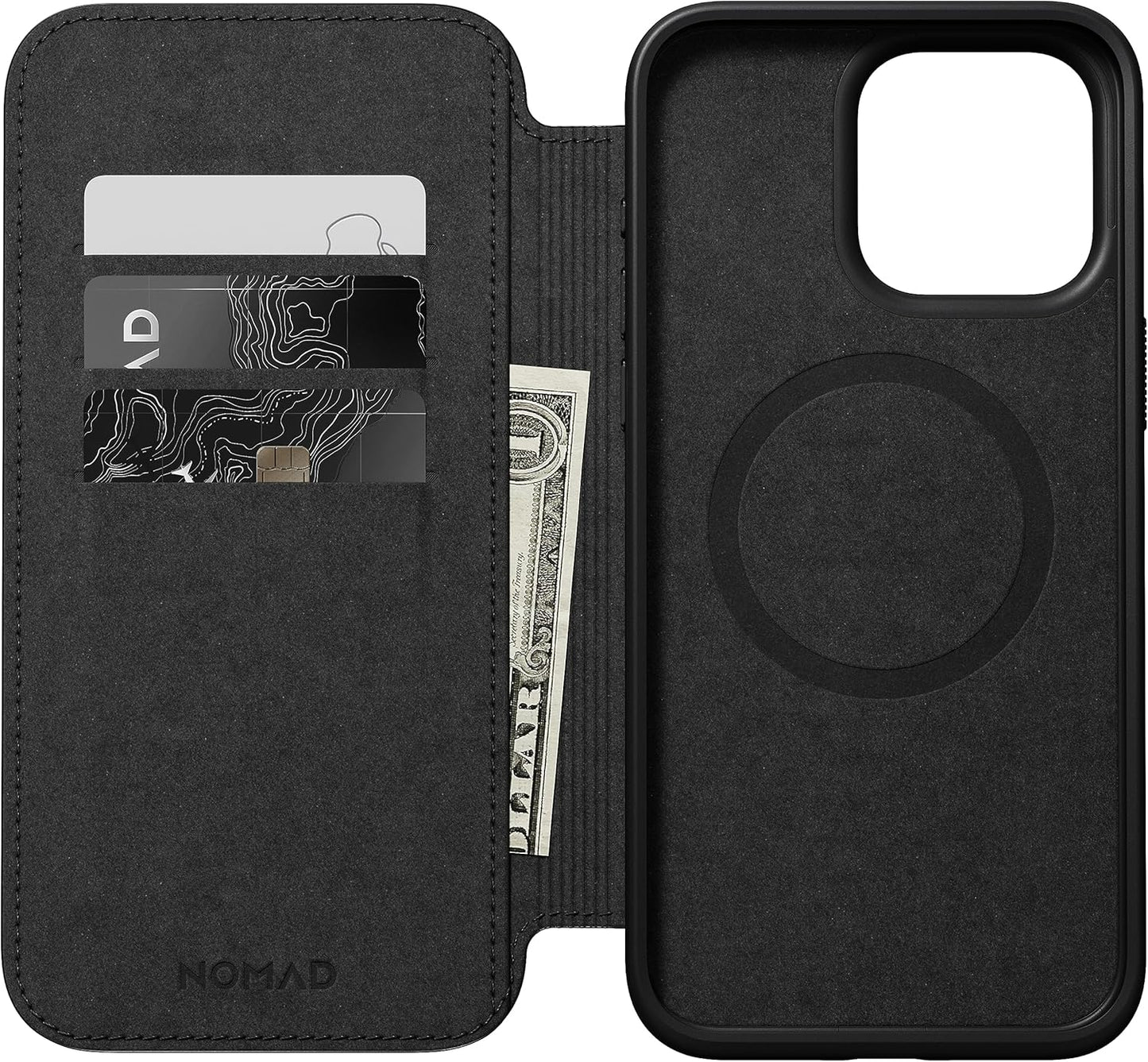 NOMAD Modern Leather Folio Horween - iPhone 15 Pro Max 6.7" - BROWN