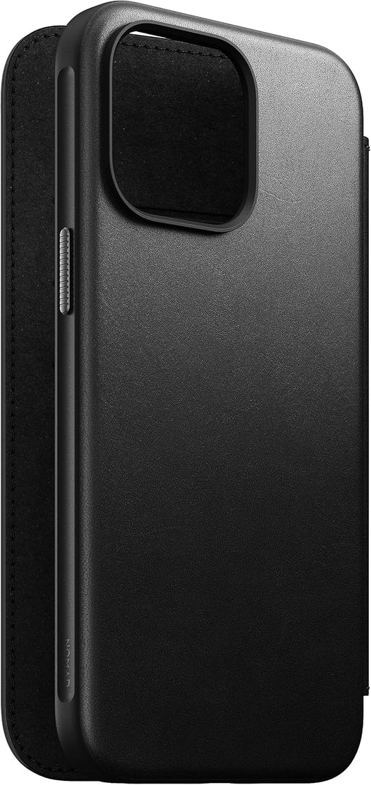 NOMAD Modern Leather Folio Horween - iPhone 15 Pro 6.1" - BLACK