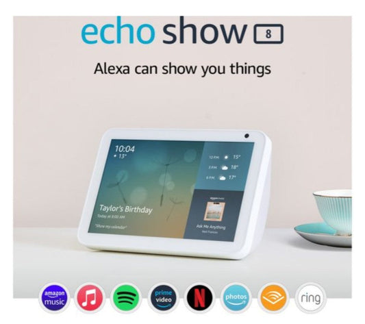 Amazon Echo Show 8 [1st Gen] - HD 8" Smart Display with Alexa - White