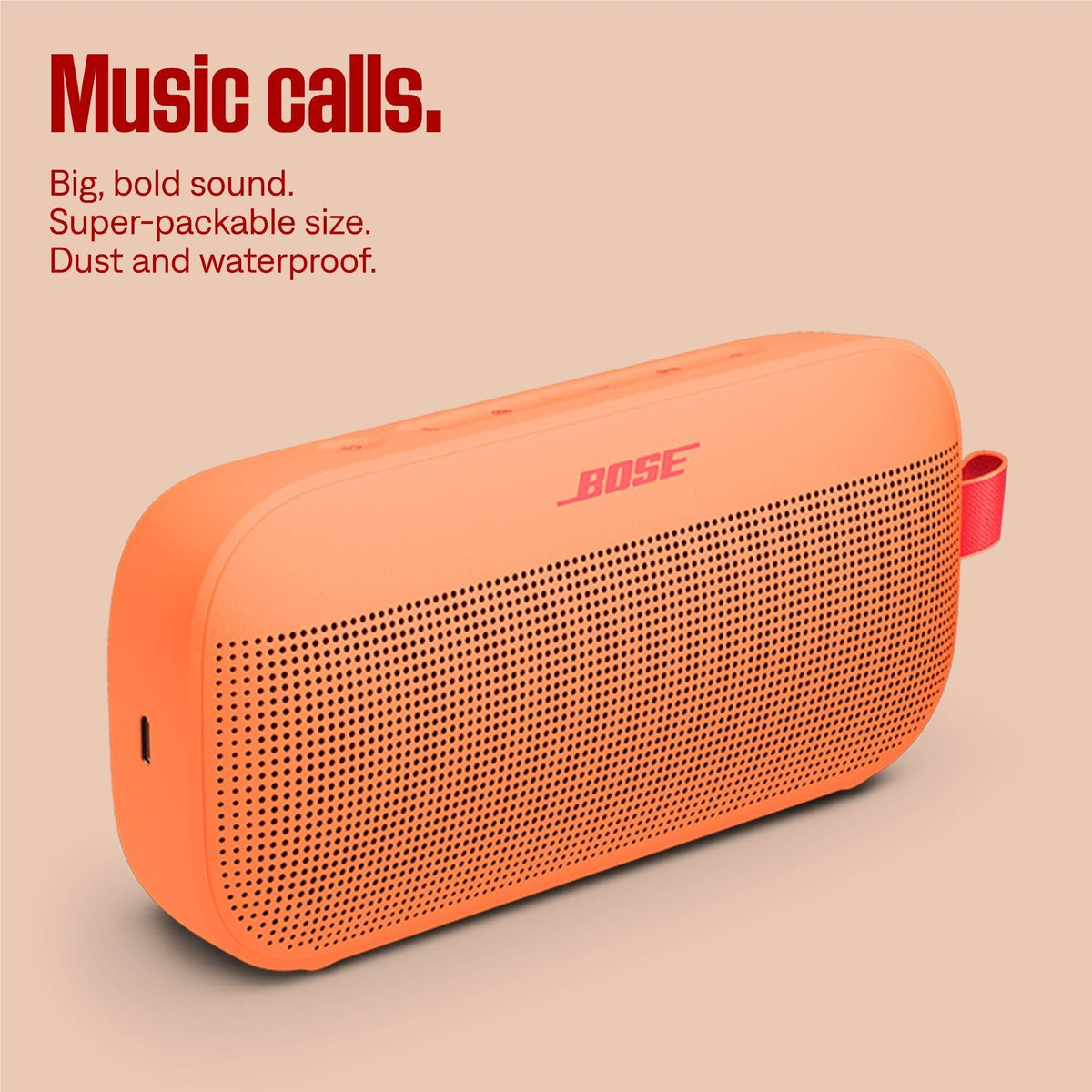 Bose SoundLink Flex Portable Speaker 2nd Gen  - Peach (AU Stock)