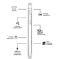 CASE MATE Tough Groove Case for Apple iPhone 11 Pro / X / XS 5.8" - Clear